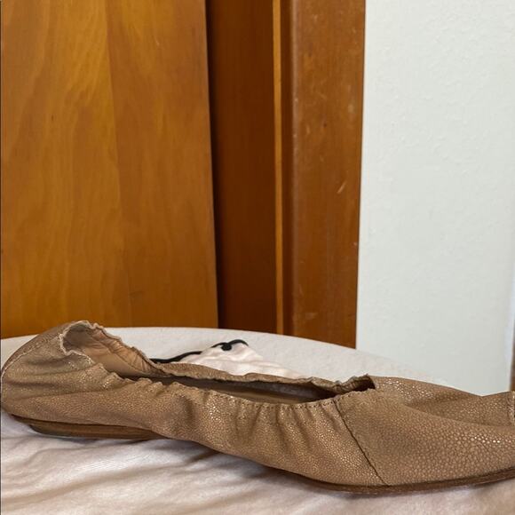 Narciso Rodriguez Snake Leather Pale Pink Tan Open Toe Ballet Flats - 9 W/ Bag - Picture 11 of 13